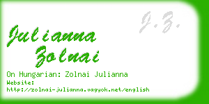 julianna zolnai business card